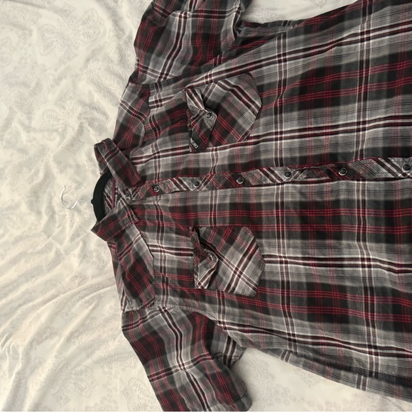 Dickies Other - Dickies Burgundy and Gray Plaid Shirt